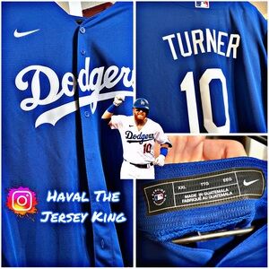 Men's Nike Justin Turner Blue Los Angeles Dodgers Home Jersey